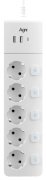 фото Сетевой фильтр  AGNI TP-FI3U5E-C-3m-white