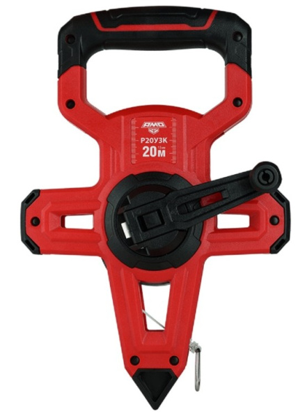 Изображение товара Строительная рулетка AMO Р20У3К 20 метров с обрезиненным корпусом и узким полотном