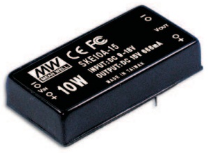 

Преобразователь DC-DC модульный Mean Well SKE10B-05 10Вт, Uвх=18-36В, один выход 5В/2А, изоляция 1000VDC, корпус 2''х1'', 50.8х25.4х11.2мм, -25°С...60, SKE10B-05