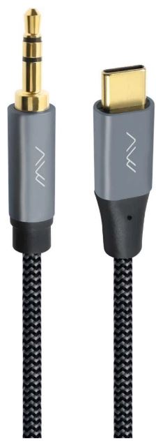 

Кабель акустический Caweon AG-3M USB-C(M) - AUX 3.5мм(M), 3м, серый, AG-3M