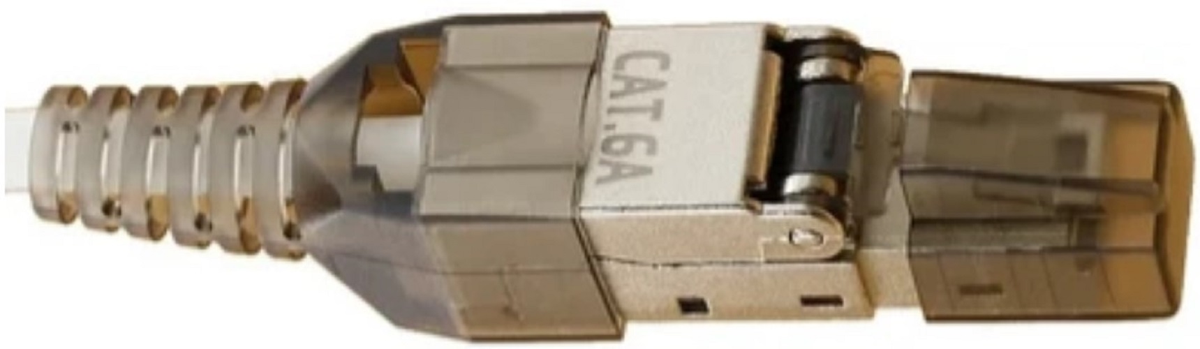 

Коннектор SUPRLAN 10-0240-1 STP кат.6A RJ45 с защитным колпачком серый, 10-0240-1