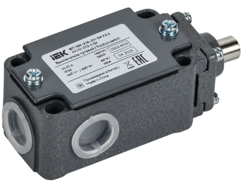 

Выключатель путевой IEK KKV12-2113-2-54 ВП 15К-21А-211-54 У2.3 толкатель полумгновенного действия, KKV12-2113-2-54