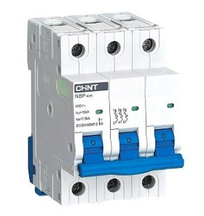Изображение товара Автоматический выключатель модульный CHINT 352392 3 полюса 16А 400В IP20
