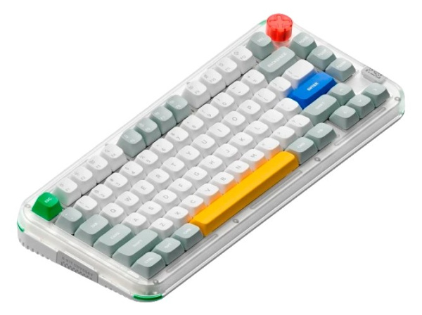 Изображение товара Клавиатура Nuphy KICK75HP-TG-BLM Белая RGB (80 клавиш, механика, hot swap, BT/радио)