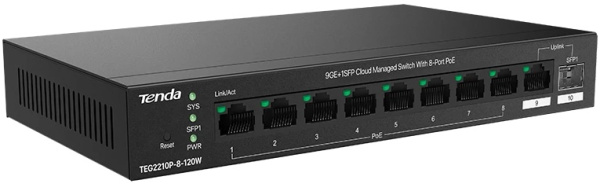 фото Коммутатор управляемый Tenda TEG2210P-8-120W в Красноярске