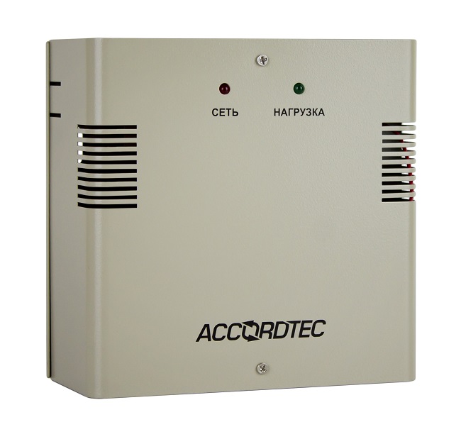 

Источник питания AccordTec ББП-30N резервированный, 50 Гц 165...240 В, выходное напряжение постоянного тока 11.9...14.7 В (регулируется), ном ток нагр, ББП-30N