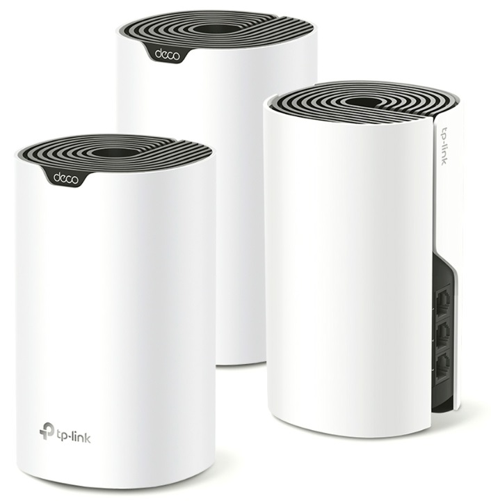 

Роутер TP-LINK Deco S7(3-pack) AC1900 Whole Home Mesh Wi-Fi System, 600 Mbps at 2.4 GHz +1300 Mbps at 5 GHz, 3Ч Internal Antennas, 3Ч Gigabit Ports (W, Deco S7(3-pack)