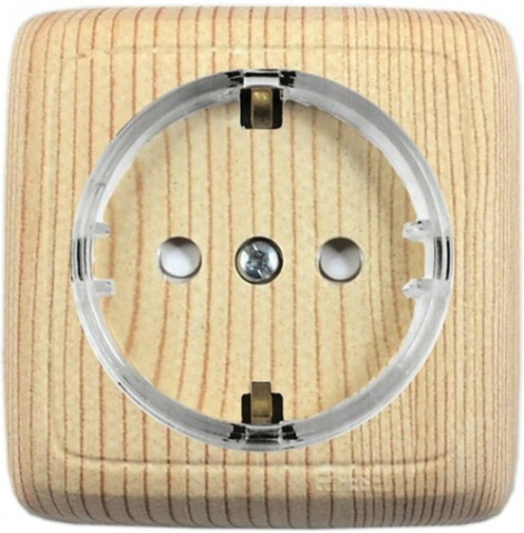 Изображение товара Розетка с заземлением HEGEL РА16-173-02 белая накладная Европейский стандарт