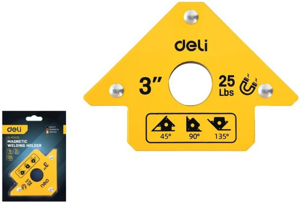 Изображение товара Магнитный угольник для сварки Deli DL-HDW25, точная фиксация