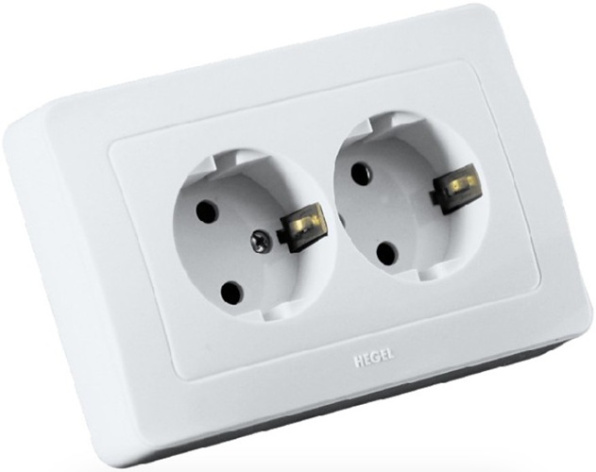 Изображение товара Розетка с заземлением HEGEL РС16-352 надежное электропитание дома
