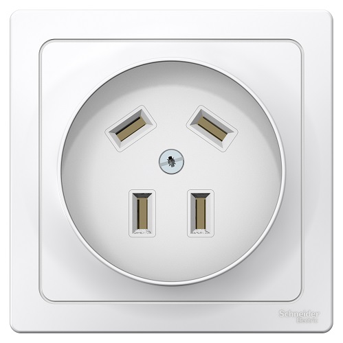

Розетка Schneider Electric BLNSR003241 силовая 3Р+N, 32А, 400В (белый) внутр, BLNSR003241