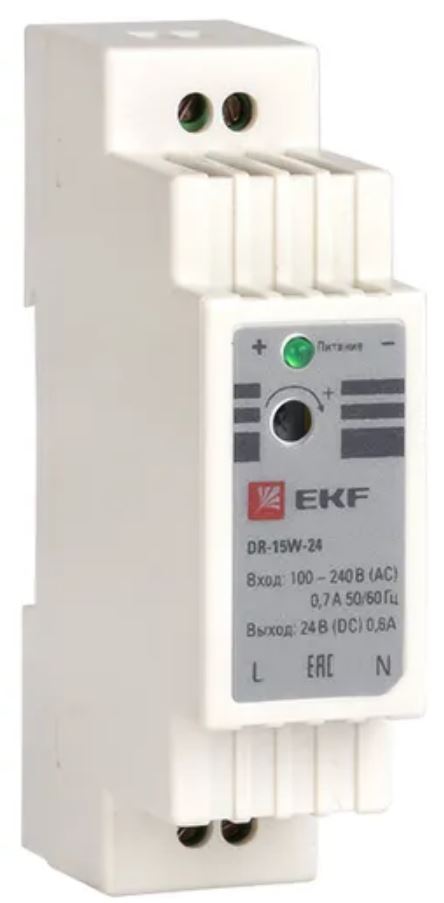 

Блок питания EKF dr-15w-24 24В, dr-15w-24