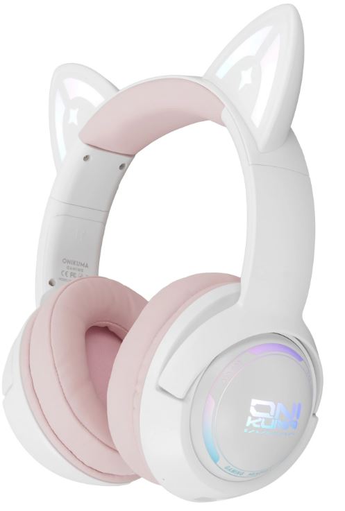 

Гарнитура ONIKUMA GT838 BT, ФЗС 2.0, микрофон встроенный, максимальная воспроизводимая частота 20000Гц, ёмкость батареи1000мАч, white-pink, GT838