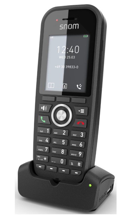 

Телефон Snom M30 офисный беспроводной DECT для базовых станций М300, М400, М700 и М900, цветной экран TFT 2", M30