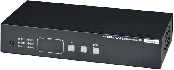 

Передатчик SC&T HKM02BT-4K KVM: HDMI, USB, аудио, RS232 и ИК сигналов по Ethernet до 150м (CAT5e/CAT6). Позволяет передавать HDMI(1.4, до 4K(30Гц), US, HKM02BT-4K