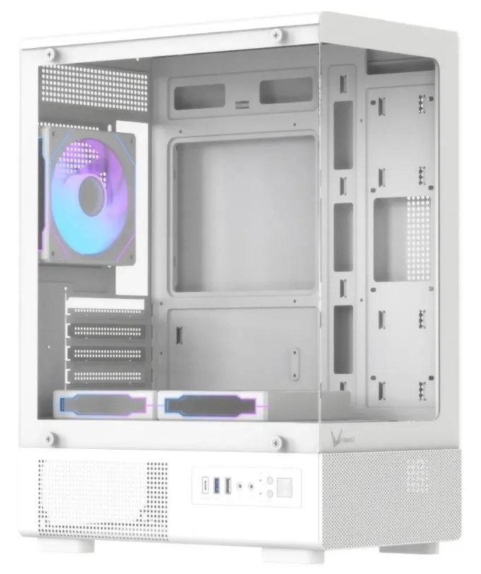 

Корпус mATX Formula V CRYSTAL Z1CM WHITE V2 без БП, боковая панель из закалённого стекла, USB 3.0, CRYSTAL Z1CM WHITE V2