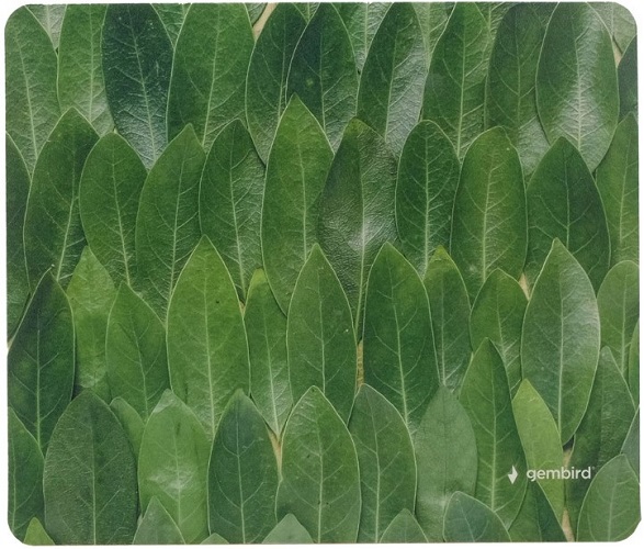 

Коврик для мыши Gembird MP-ART43 229х195х2мм, "лавровый лист", вспененный ПВХ+пластик, пакет, MP-ART43