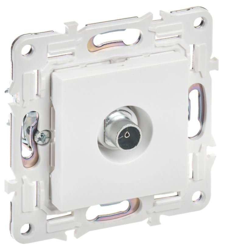 

Розетка телевизионная оконечная IEK SK-A10-O-K01 SKANDY SK-A12W Арктический белый, SK-A10-O-K01