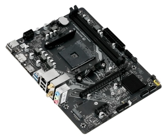 

Материнская плата mATX MAXSUN MS-Challenger A520M-K WIFI (AM4, AMD A520, 4*DDR4, 3*SATA, *M.2, PCIe, 4*USB 2.0, 2*USB 3.0, BT, WiFi, HDMI, DP), MS-Challenger A520M-K WIFI