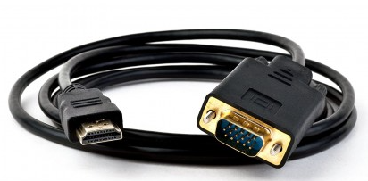 

Кабель-адаптер KS-IS KS-441 HDMI M VGA M full (с чипом) черно-черный 1.8м, KS-441