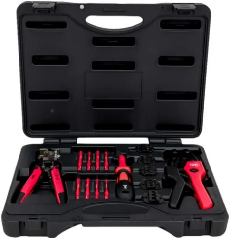 Изображение товара Набор инструментов КВТ 79758 для электромонтажа и монтажа проводов