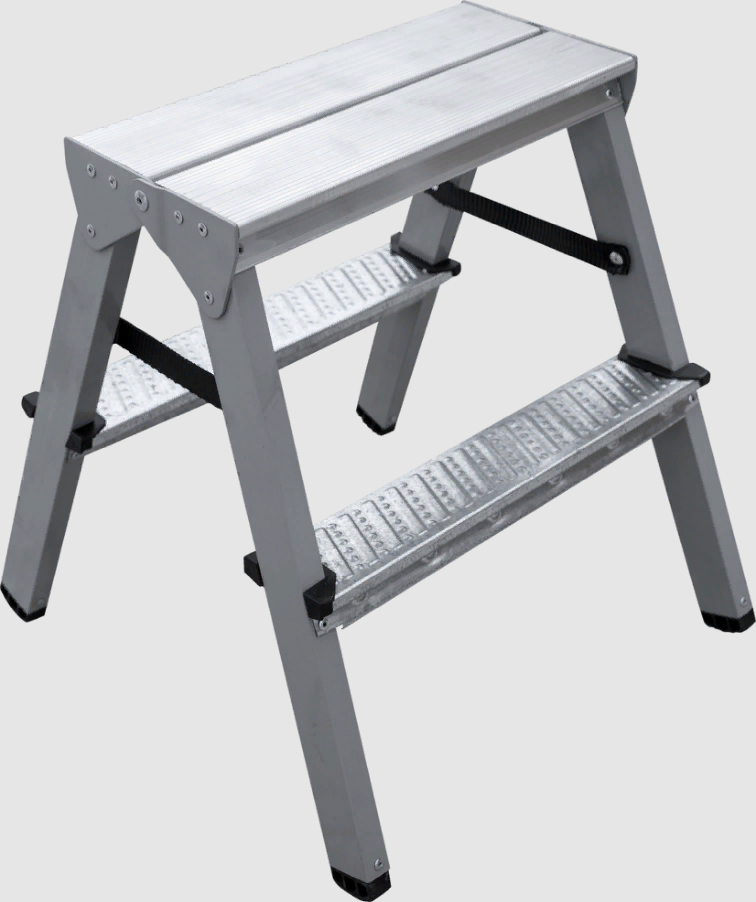 

Стремянка стальная НОВАЯ ВЫСОТА NV1160 1160202 двусторонняя, 2ступ., NV1160