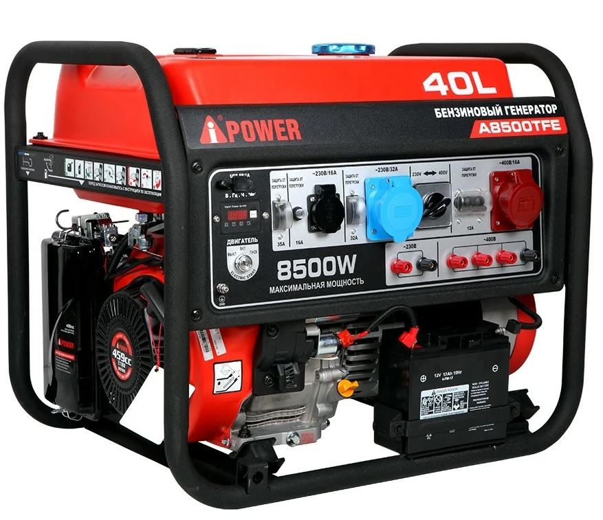 

Генератор бензиновый A-iPower A8500TFE 20116 A-iPower 8 квт, A8500TFE