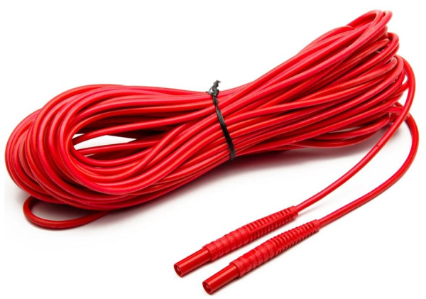 Изображение товара Провод измерительный Sonel WAPRZ020REBB 20 м с бананами для электроустановок до 1000 В