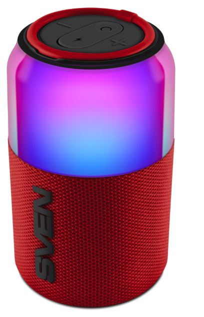 

Портативная акустика Sven PS-130 SV-022983 красный (10 Вт, TWS, BT, USB, 1800мА*ч), PS-130