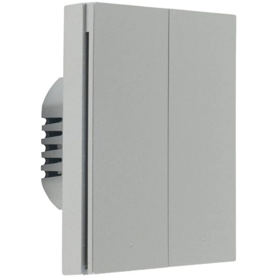 

Выключатель Aqara WS-EUK04GR умный H1 EU 2-хкл. с нейтралью, серый, WS-EUK04GR