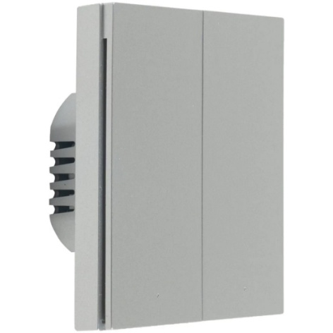 Изображение товара Умный выключатель Aqara WS-EUK04GR двухклавишный Zigbee для умного дома