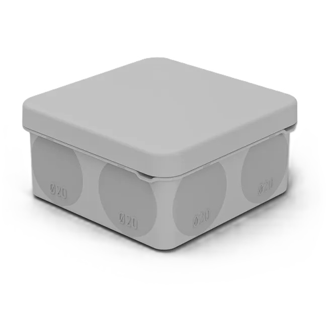 

Коробка распределительная Rexant 28-3078 для прямого монтажа ОУ, HF, 80х80х40мм, IP67 (мембранные вводы), 28-3078