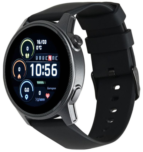 Изображение товара Часы TFN TFN-SW-TWSOLOBK Амолед, IP67, металл корпус, силиконовый ремешок