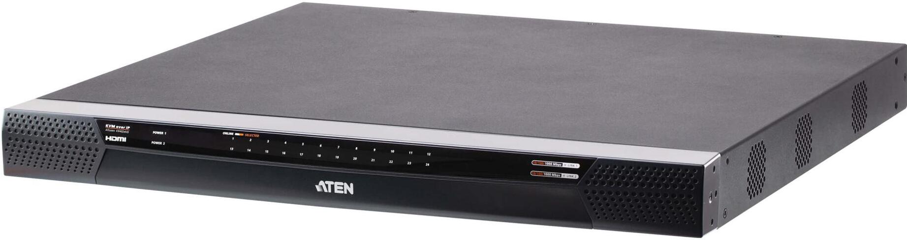 

Переключатель KVM Aten KN4024VB-AX-G 24-портовый многоинтерфейсный с доступом по IP и поддержкой 1-локального/4-удаленных сеансов совместного доступа, KN4024VB-AX-G