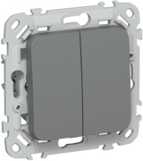 фото Выключатель двухклавишный  IEK FI-V20-0-10-1-K80