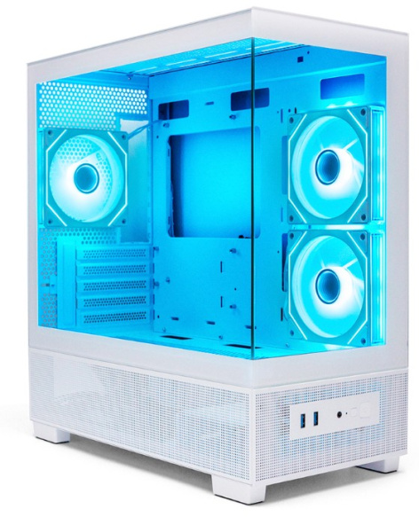 Изображение товара Корпус Xastra Q500M-3FM12A-C10-WH с стеклянными боковыми стенками и отличной вентиляцией