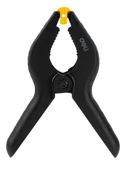 Изображение товара Струбцина Deli DL110006 для фиксации деталей пластиковая клещеобразная 50 мм