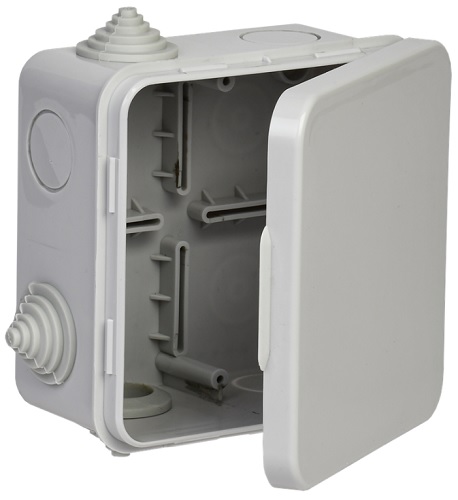 

Коробка распределительная IEK UKO31-100-100-050-K03-54 КМ41256 100х100х50мм о/к IP54 8 вв. серая, UKO31-100-100-050-K03-54