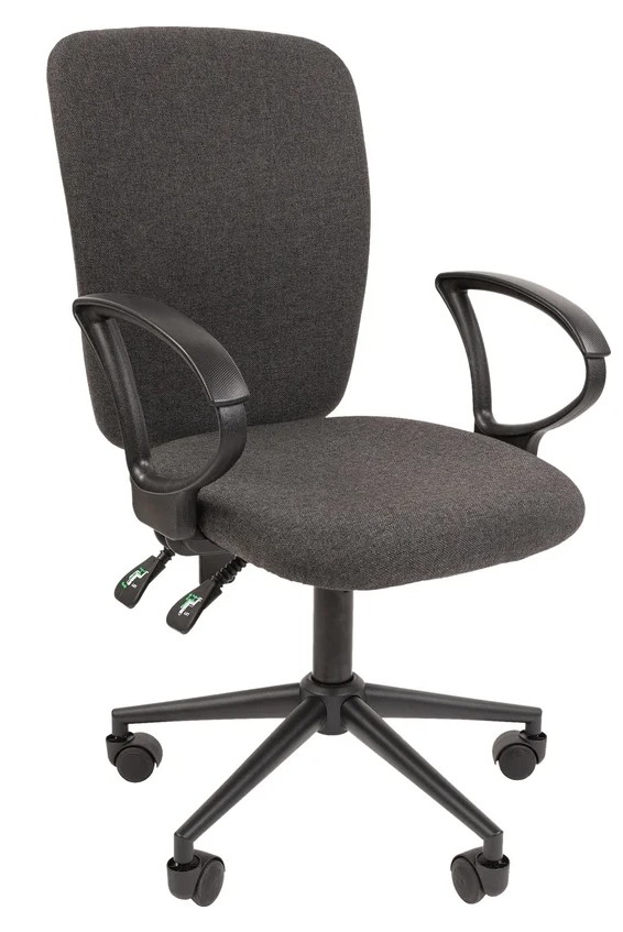 

Кресло офисное Chairman 9801 Black 7111817 Россия ткань С-2 серый Black, 9801 Black