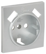фото Накладка розетки с заземлением с 2 USB EKF ESR16-L-028-30-2USB