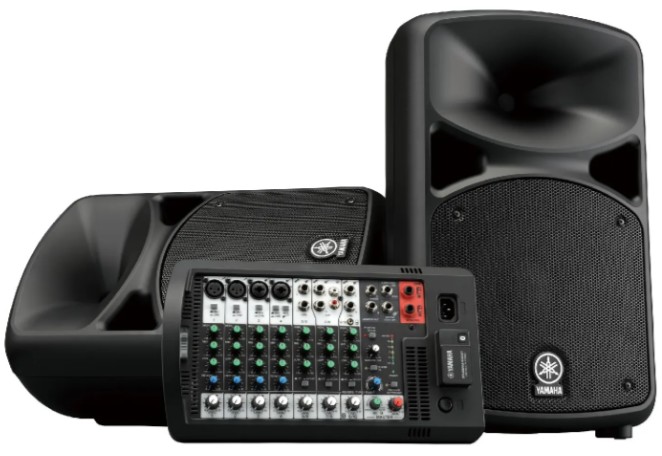 

Система Yamaha STAGEPAS 600BT ZX58370 звукоусиления портативная (комплект), 680 Вт, 2 х 10"+1.4", 10-канальный микшер (4 моно/линейных входа + 6 моно/, STAGEPAS 600BT