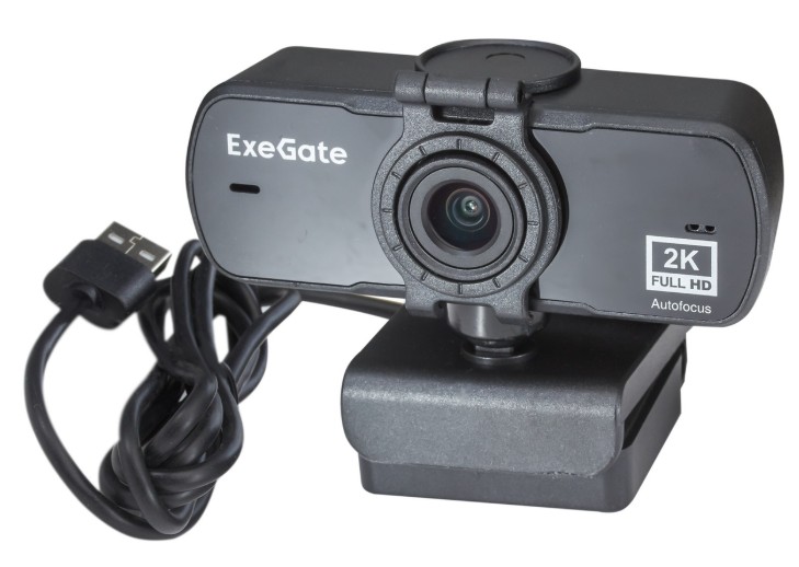 

Веб-камера Exegate Stream C940 Wide 2K AF EX299093RUS 4Мп, 2560x1440, 30fps, H.264, автоматический фокус, защитная шторка, широкоугольный 4-линзовый (, Stream C940 Wide 2K AF