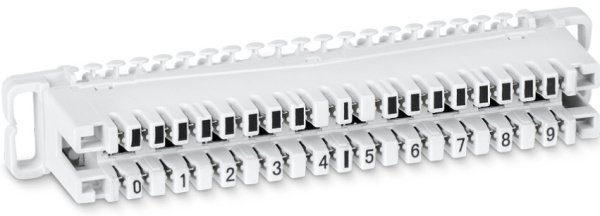 Изображение товара Плинт Cabeus CM-10P Неразмыкаемый 10 пар с цифровой маркировкой 0-9