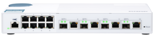 

Коммутатор управляемый QNAP QSW-M408-4C 10 Гбит/с c 4 х SFP+, совмещены с RJ-45, 8 х 1 Гбит/с RJ-45, пропускная способность до 96 Гбит/с, поддержка Ju, QSW-M408-4C