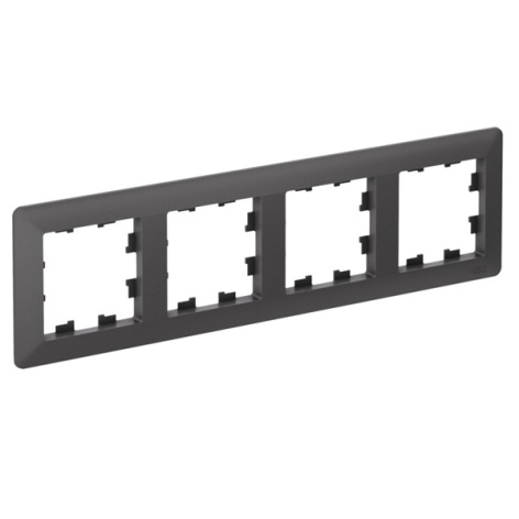 Изображение товара Рамка четверная Systeme Electric ATN221404 из ABS-пластика черная IP20