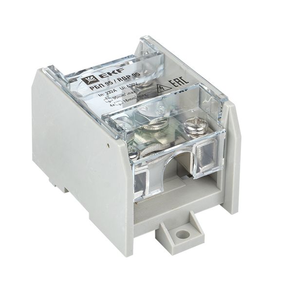 

Блок распределительный EKF RBP-95-100 проходной РБП 95 (1х95-4х16 мм2) 232/100А, RBP-95-100