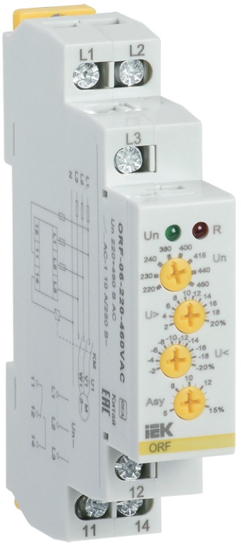 

Реле контроля фаз IEK ORF-06-220-460VAC ORF-06 3ф. 220-460В AC, ORF-06-220-460VAC