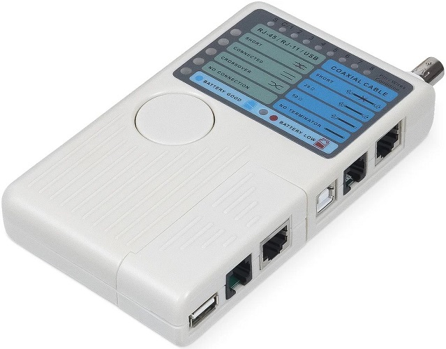

Тестер Cabeus HT-588CT 4 в 1 для витой пары, коаксиала, телефона, USB, HT-588CT