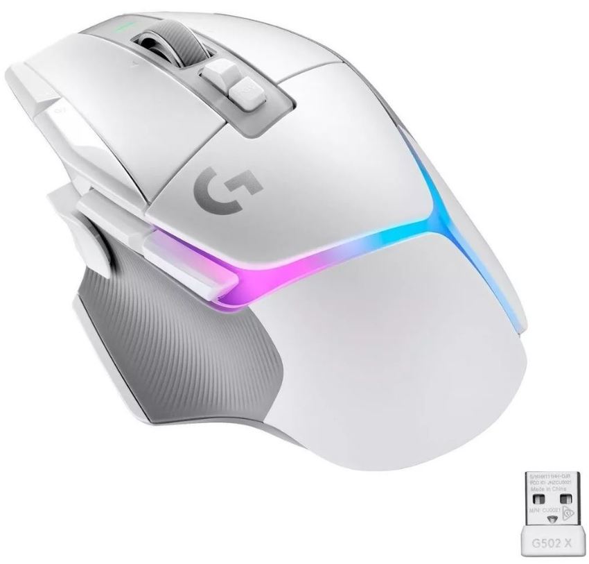 

Мышь Wireless Logitech G502 X PLUS 910-006171 белая, G502 X PLUS
