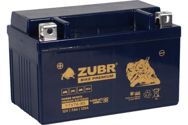 Изображение товара Батарея ZUBR YTX7A-BS (ZubrPrem)